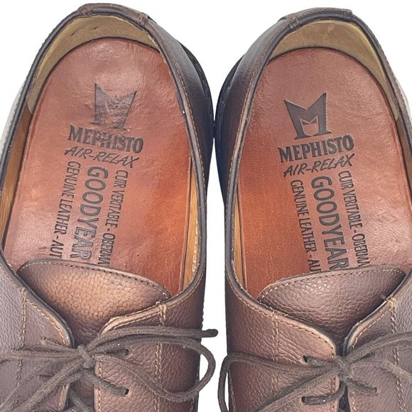 Mephisto Mens Marlon Goodyear Welt Derby Dress Shoes Brown Leather Lace Up 10.5 main image 6